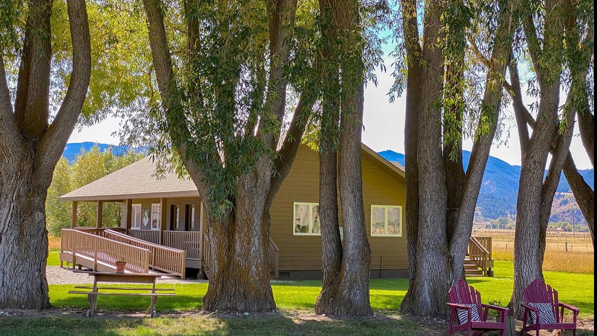 Exterior of one of the Bunkhouses